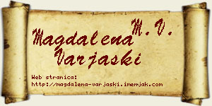 Magdalena Varjaški vizit kartica
